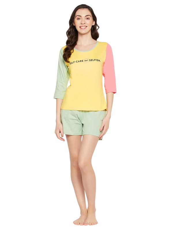 Clovia Women's Cotton Print Top & Chic Basic Shorts Set - Review, Price and Buying Guide