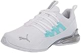 PUMA womens Riaze Prowl Sneaker, Puma White-gulf Stream, 9.5 US