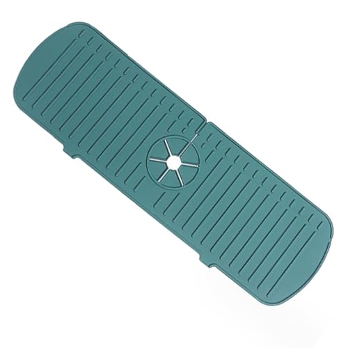 Faucet Sink Splash Guard Mat Silicone Kitchen Faucet Mat Handle Drip Catcher Tray for Kitchen Sink Keep Kitchen and Bathroom Sinks Dry