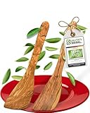 Pfannenwender Holz Set (2 Stck.) - Europäisches Olivenholz - Nachhaltig & Made in Germany - Spatel und Pfannenheber - Pfannenwender Olivenholz, wooden spatula