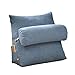 Produktbild Schlafsofa Dreieck-Rückenlehne Abnehmbares und waschbares Büro-Erkerfenster-Kissen, mehrfarbiges Auswahl-Third-Gear-Anpassungs-Softbag-Taillenkissen, weicheren Stoffen (Color : Jade, Size : 60cm)