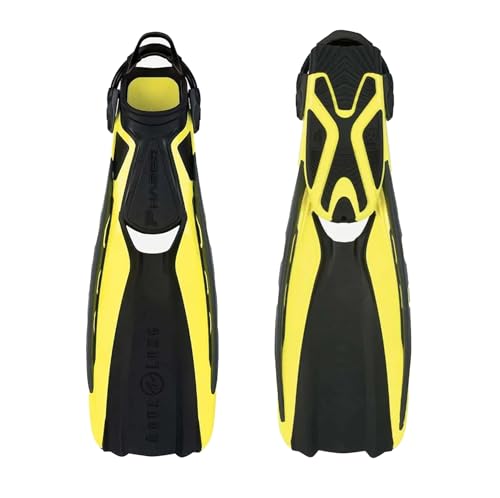 Aletas Aqua Lung Phazer ajustables de buceo autónomo con escarpines para aguas abiertas