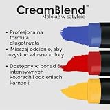 Mehron Make-Up Cream Blend Stick do malowania twarzy, ciała i kremu podkładowego | pisak do malowania ciała (niebieski)