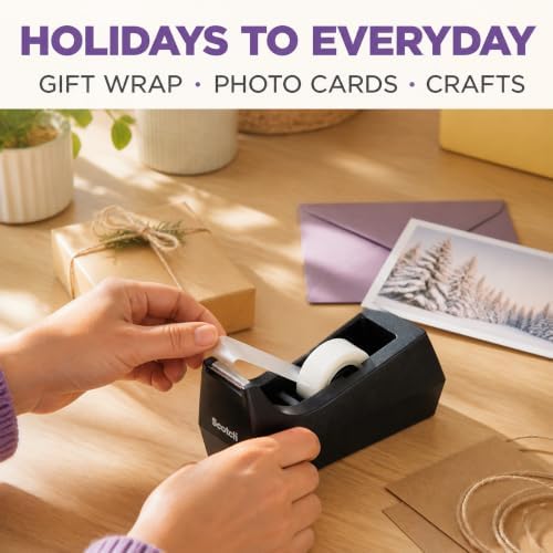 Scotch Gift Wrap Tape with Desktop Dispenser, 3 Rolls, 3/4 in x 1000 in — 사진 7