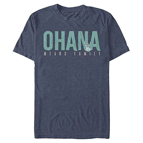 T-shirt Disney Ohana 4XL bleu marine vêtement grand taille tall