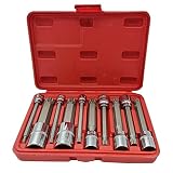 UXZDX CUJUX 10Pcs 4 Inch Extra Long Triple Square Spline Bit Socket Set, S2 Steel Bits,Chrome Vanadi