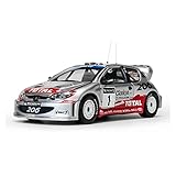peugeot 206 wrc roller Strukturelle Handwerkskunst: Dieses Automodell verfügt über eine maßstabsgetreue Restaurierung, einschließlich einer eleganten und glänzenden Metallic-Karosserielackierung. Der Innenraum ist so gestaltet, dass er eine realistische Simulation eines echten Autos bietet, wobei Lenkräder und andere Details mit authentischen Texturen wiedergegeben werden.