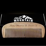 Hair Comb - Wood with Anti-Static & No Snag Handmade Brush for Beard, Head Hair, Mustache with Design in Gift Box - Image 3