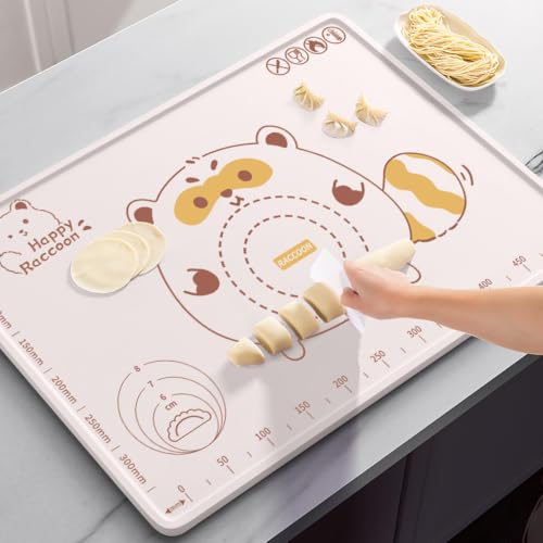 Silicone Dough Mat, 25" L x 18" W Silicone Dough Mat with Raised Lip, Cordless, Handheld for Lawn Care, Portable Lightweight — view 3