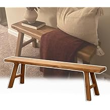 Farmhouse Indoor Wooden Living Room Dining Bench,Entryway Long Rustic Narrow Bench,Wood Kitchen Entryway Bench with Armless Design,Skinny Bench,Solid Wood Bench for Living Room, Hallway