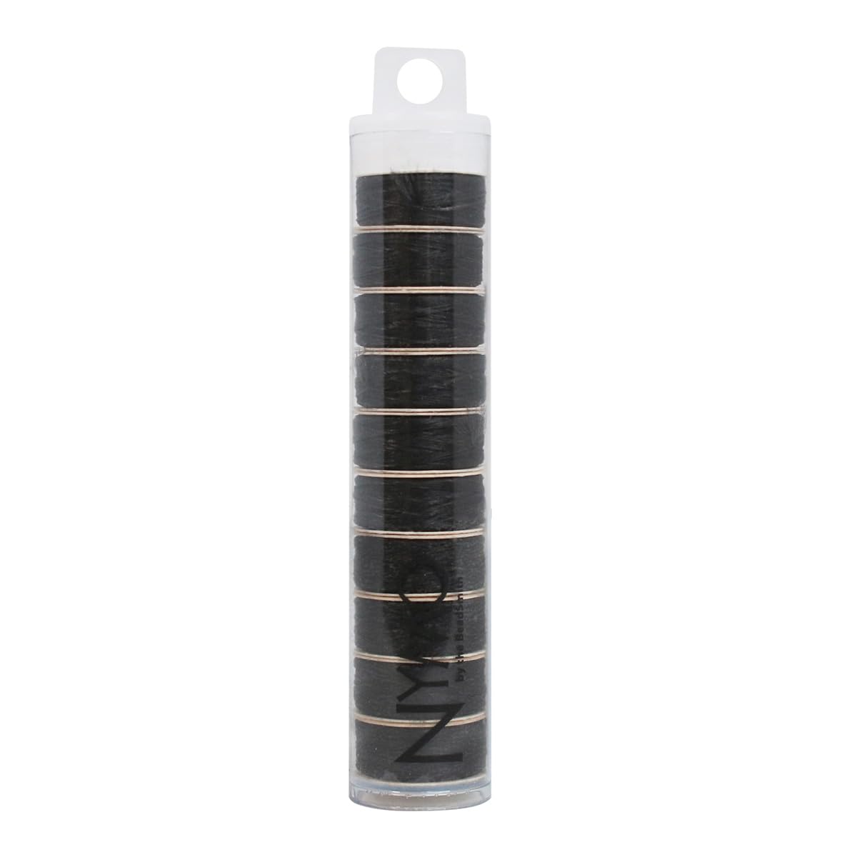 Fil de nylon noir Nymo taille 0 anticassure pour tissage de perles et travaux sur métier