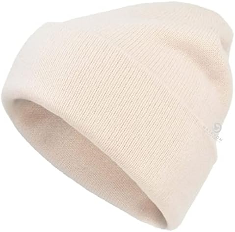 Merino Wool Beanie (White) 100% Superfine Premium Australian Merino Wool Halcyon Hiker Warm to 14 F.