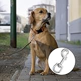 SRLWMYI Stabile Karabinerhaken mit Drehgelenk 2 Stück Edelstahl Können als Schlüsselanhänger und Karabiner Schlüsselanhänger oder für Hundeleinen Verwendet Werden
