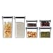 Produktbild Airtight Lebensmittel Lagerbehälter, 6Pcs Set BPA frei durchsichtiger Kunststoff Cereal Behälter mit Easy Lock Deckel für Pantry Küche Organisation Speicher