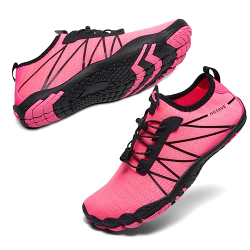 Image of hiitave Womens Water Shoes Quick Dry Barefoot for Swim Diving Surf Aqua Sports Pool Beach Walking Yoga