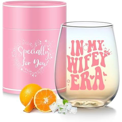Yalucky Iridescent Wine Glass for Brides Cover