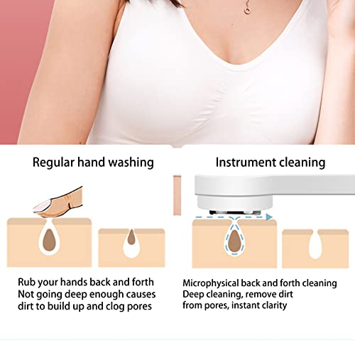 Massageador Facial Quente Frio Dispositivo de Beleza Cuidados Com a Pele Luz LED Aquecimento Refrige