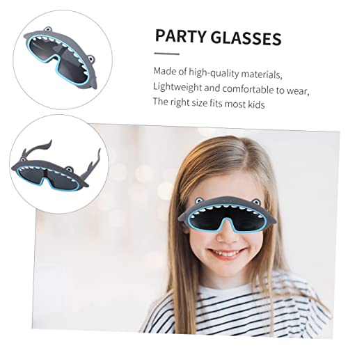 CANIGHT 1 Peça Óculos Em Forma De Tubarão Óculos De Sol De Festa Para Crianças Óculos De Sol Óculos