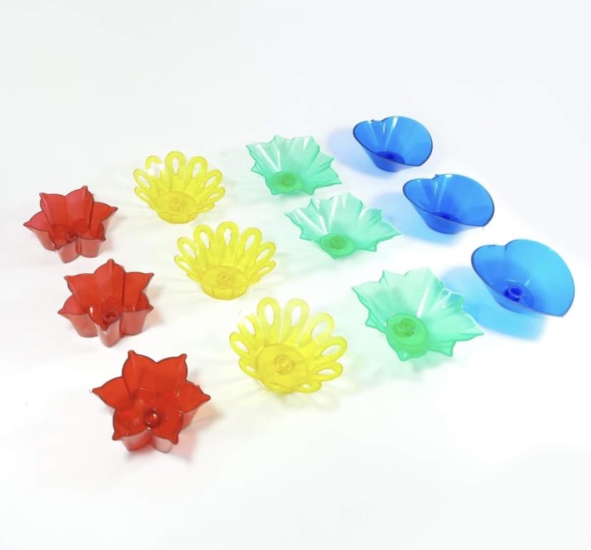 Durga Enterprises Reflection Diya Diya for Diwali Decor Flower Shape Shadow Reflective Diyas for Diwali Decoration Items for Home Decor