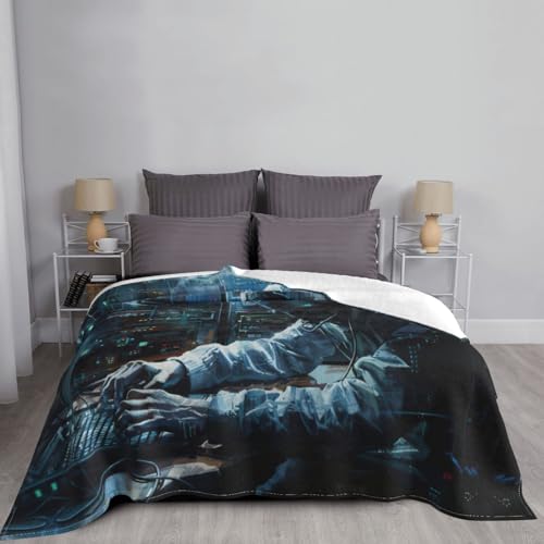 Couverture de canapé en peluche double quatre saisons microfibre Hacker Attacker - 7