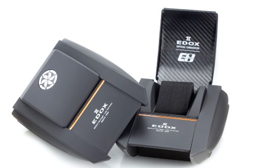 Edox Men's 77001 TINR NIR Class 1 Automatic Black Dial Watch2