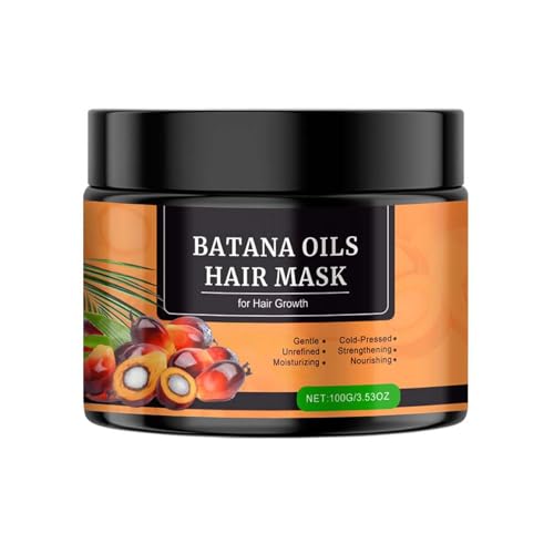 Aceite de Batana para el crecimiento del cabello, Aceites capilares de Batana crudos para el crecimiento del cabello dañado, puntas abiertas tratamientos de pérdida de cabello, Tratamiento para