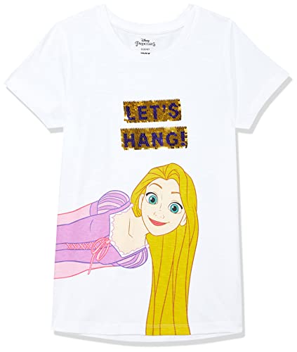 Image of Max Girls Disney Princess Printed Round Neck T-shirt