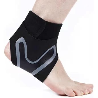 FINGOOO Ankle Supporter for Sports, Thin, X-Shape, with Belt, Sprains, Stabilizing, Compression, Breathable, Non-stuffy, 3-Layer Construction, For Everyday Use, Unisex, Instruction Manual Included