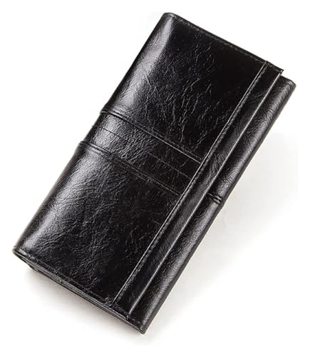 Card Bag,wallet, Card Bag,Men Female Wallet Coin Purse Leather Women Wallet Small Zipper Purse Clamp Phone Card Holder Passport Holder(Black)