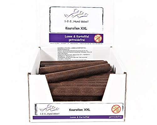 123... Hund dabei! - Kaurollen XXL 50er Tray (Lamm) - Dentalkaurolle - Getreidefrei - Vorteilspaket Cover