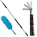 6-24 Foot Telescopic Extension Pole - Multi Functional Pole, Paint Roller, Light Bulb Changer, Duster Pole, Antenna Pole, Hanging Lights, Window and Gutter Cleaning - Includes Free Feather Duster