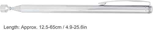 Miniatura 4 de Fydun 2 libras. Pluma de recogida magnética permanente Menos herramienta telescópica de acero para recogida amplia gama de usos (plata)