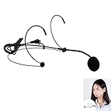 Andoer Uni-Directional Head-mounted Headworn Headset Ear-hook Microphone Mic Flexible Wired Boom for Voice Amplifier Amp Loudspeaker