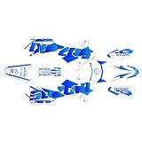 Kalair GFX Graphics Kit for Suzuki DRZ400 (2000-2024) Flow Series Blue-Shift 9 Mil -...