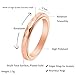 Nanafast 3mm Titanium Steel Anxiety Rings for Women Men Multi-faceted Wedding Band Fidget Rings for Anxiety for Women Rhombus Spinner Ring for Stress Relief Comfort Fit for Engagement Rose Gold 8