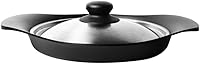 Vista 1 de Sori Yanagi Nambu - Sartén de hierro con diseño simple y alta practicidad, fabricada en Japón, tapa de acero inoxidable incluida, compatible