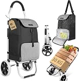 Safe Age Carro de la Compra con Ruedas 45 L - Plegable con Compartimento...