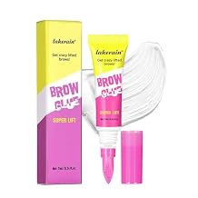 Clear Eyebrow Gel, Brow Lamination Gel for Instant Lift and Long-Lasting Hold & Built-In Styling Comb, for Fluffy Defined Brows