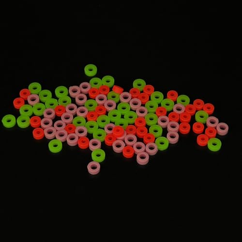 100PCS Plastic Toy Shaft Sleeves Axle Bushings for RC Car Truck Robot Helicopter DIY Model Toy Shaft Parts (Mix Color 1)