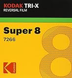 Super 8 Kodak TXR-464 Tri-X Reversal, pellicola super 8 per film bianco e nero muto, 15 metri, Film #7278, ISO 200/160, USA