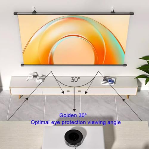 Pantalla de proyección manual 72" 4:3 anti luz miniatura 3