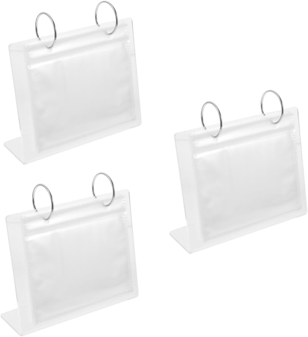 IMIKEYA 3pcs Acrylic Photo Album Holder for Desk Style Tabletop Display for Living Room and Bedroom Lightweight and Frame for Photos for Family Memories