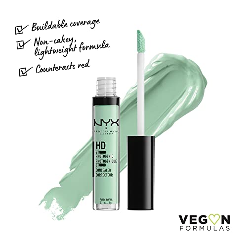 NYX Cosmetics USA, Inc. NYX PROFESSIONAL MAKEUP HD Studio Photogenic Concealer Wand, Medium Coverage - Green