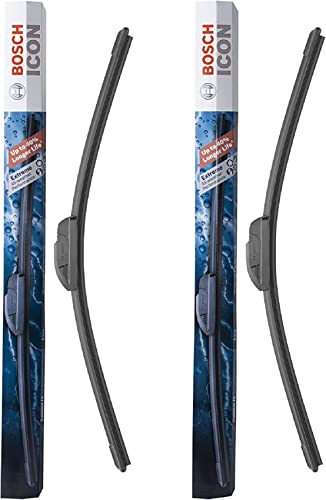 Bosch Icon Wiper Blades (Set Of 2) Fits 2013-09 Ford Flex; 2011-08 Toyota Land Cruiser; 2018-13 Lexus Lx570 & More, Up To 40% Longer Life #TOP3