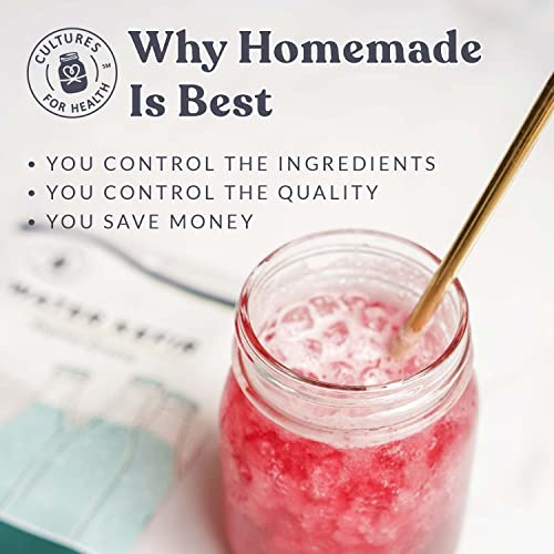 Image of Cultures for Health Water Kefir Grains | DIY Fermented Probiotic Drink for Stronger Gut Health | Heirloom Starter Makes Limitless Supply | Non-GMO Dairy Free Vegan Sparkling Water with Enzymes (8 - Pack)