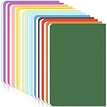ReePlan 12 Pack A5 Lined Notebooks, 92 Pages/46 Sheets, 80 GSM Thick Paper, Colour Journals with 12 Colours, Multipack Notebooks for Sketching, Travel, Writing, School & Work (Lined)