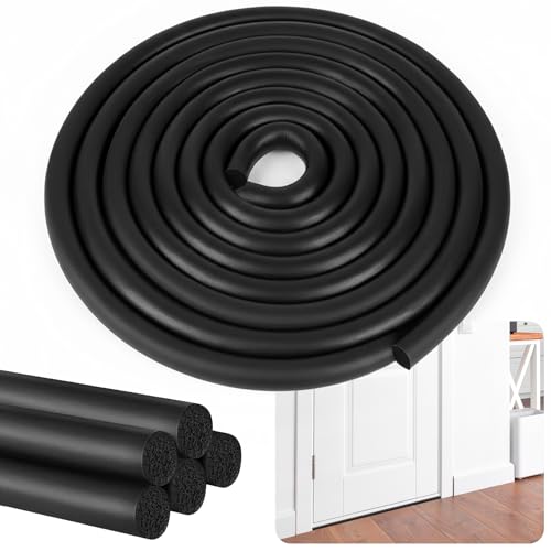 Image of Backer Rod 1 /2 Inch,Black Foam Caulk Saver for Gaps and Weather Stripping Door Seal,10 Ft Concrete Expansion Joint Filler (1 /2 inch *10 feet)