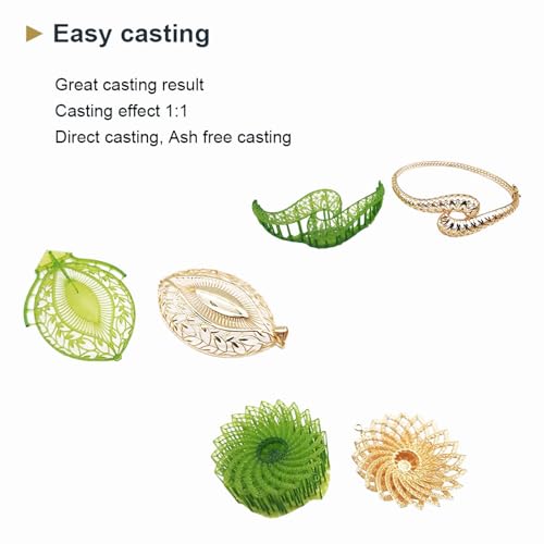 Resina moldeable JAMG HE 60% para joyería – Ideal para impresoras 3D DLP LCD Mono (500G) - Fernando Cortés