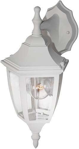 Miniatura 9 de Designers Fountain 2461-BK Today's Home - Farol de pared para exteriores, 14.25 pulgadas de alto, color negro