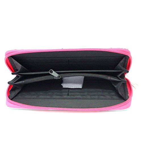 Timlee Cute Rainbow Unicorn Long Wallets Flamingo Wallets Long Purse Zipper Wallet For Girls Women(Flamingo Green)3